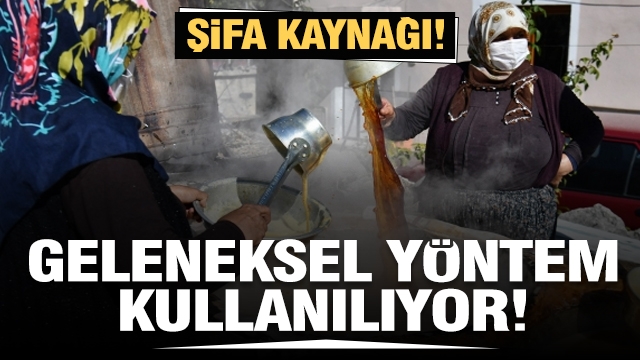 Isparta'da geleneksel yöntemlerle hazırlanan “şifa kaynağı” üzüm pekmezi