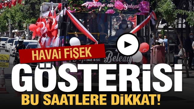 Isparta'da Gençlik Konvoyu ve havai fişek gösterisi olacak