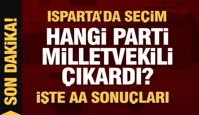 Isparta'da Gerçekleşen Seçimlerde Partilerden Eşit Milletvekili Dağılımı