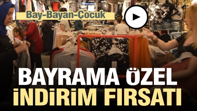 Isparta'da Giyimde Bayrama özel indirim