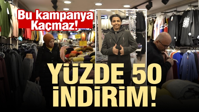 Isparta'da Giyim'de  İnanılmaz Fiyatlar! Yüzde 50 indirim...!