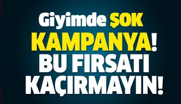 ISPARTA'DA GİYİMDE ŞOK İNDİRİM KAÇIRMAYIN!