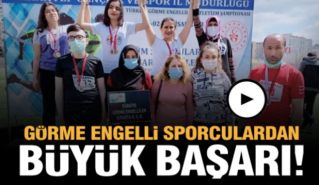 Isparta'da Görme Engelli Sporculardan Büyük Başarı