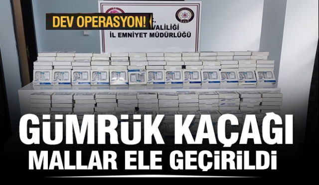 Isparta'da gümrük kaçağı cep telefon ve aksesuarları ele geçirildi