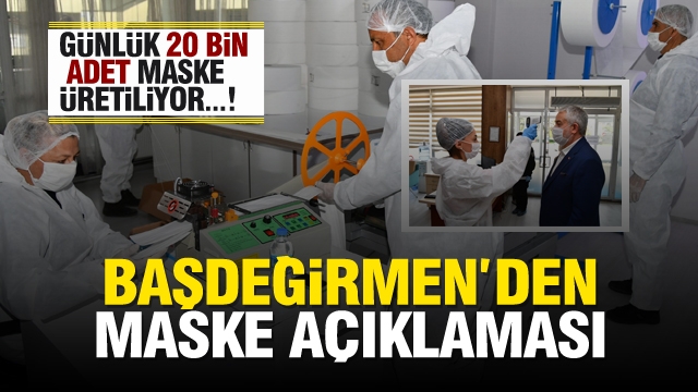ISPARTA'DA GÜNLÜK 20 BİN ADET MASKE ÜRETİLİYOR