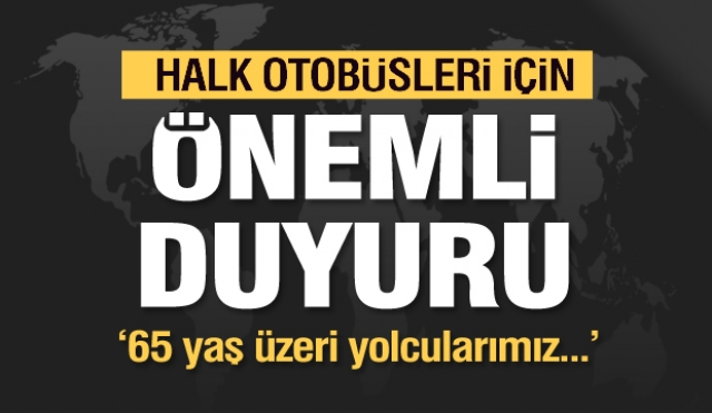 Isparta'da halk otobüsleri için önemli duyuru