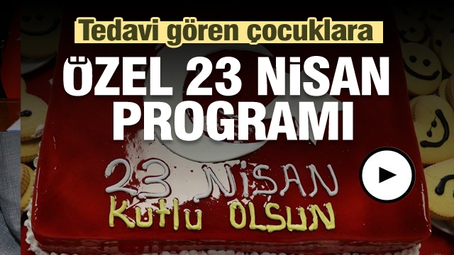 Isparta'da hastanede tedavi gören çocuklara 23 Nisan programı