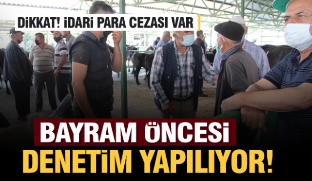 Isparta'da ​Hayvan Pazarlarında Kurban Bayramı Denetimleri Yapılıyor