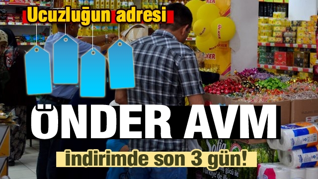 Isparta'da hesaplı alışverişin adresi Önder AVM şubeleri