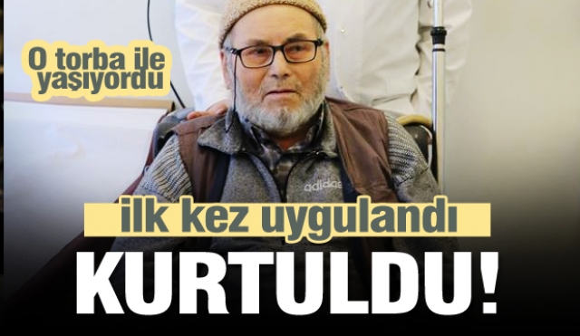 Isparta'da il kez uygulanan tedavi ile torbadan kurtuldu