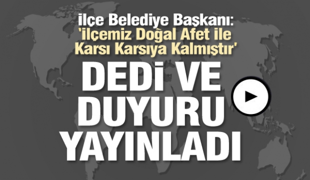 Isparta'da ilçe Belediye Başkanı duyurdu