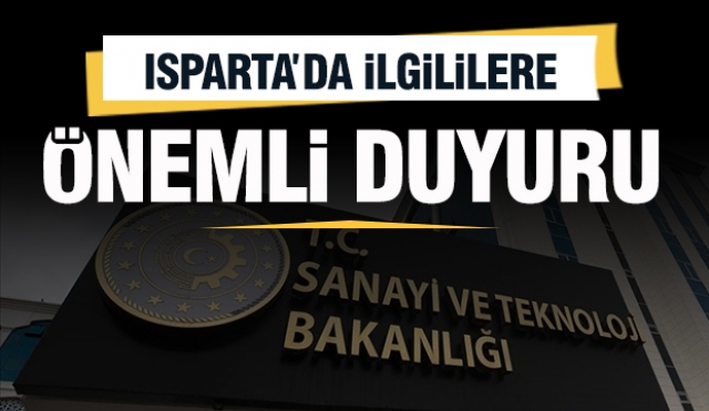 Isparta'da ilgililere önemli duyuru