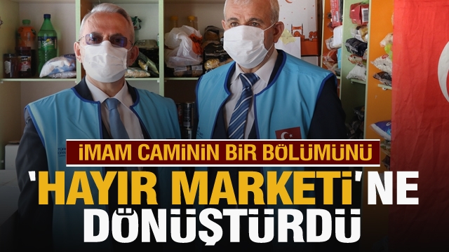 Isparta'da imam caminin bir bölümünü "hayır marketi"ne dönüştürdü