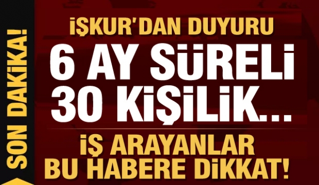 Isparta'da iş arayanlar bu habere dikkat! İŞKUR duyurdu