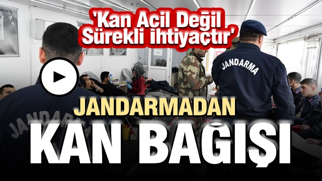 Isparta'da jandarmadan kan bağışı