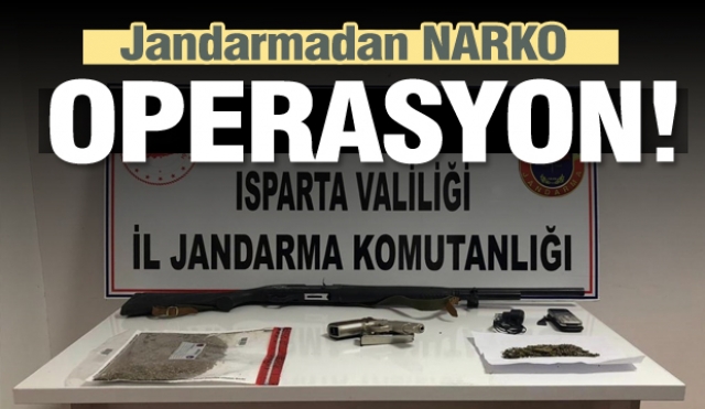 Isparta'da Jandarmadan Narko Operasyon!