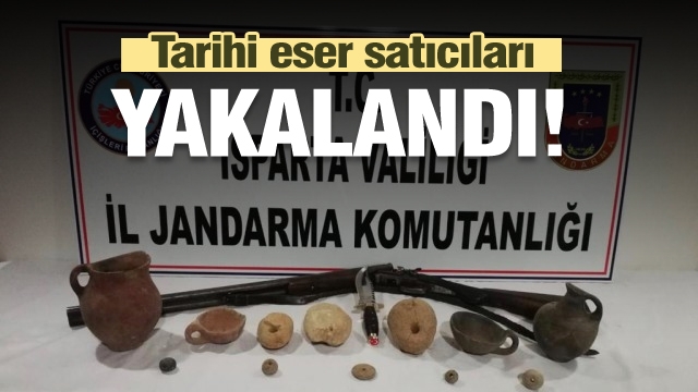 Isparta'da jandarmadan tarihi eser satıcılarına operasyon!