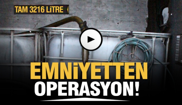 ISPARTA'DA KAÇAK AKARYAKIT OPERASYONU