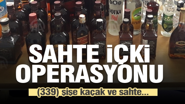 Isparta'da kaçak sahte içki operasyonu!