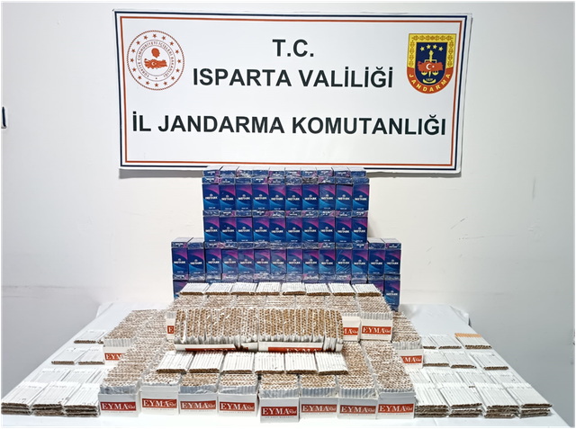 Isparta'da Kaçak Sigara Operasyonu: 14.080 Adet Makaron Ele Geçirildi