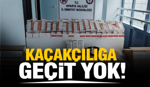 ISPARTA'DA KAÇAKÇILIK OPERASYONU