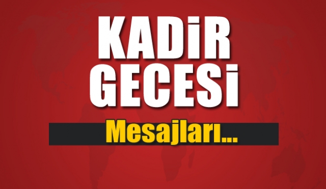 Isparta'da Kadir Gecesi kutlama mesajları