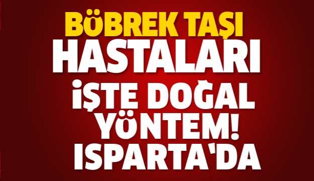 ISPARTA'DA Kİ BÖBREK TAŞI HASTALARINA FLAŞ HABER!