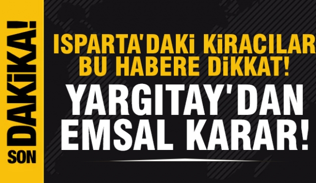Isparta'da Kirada Oturanları İlgilendiren Haber