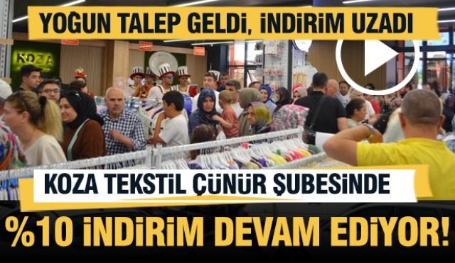 Isparta'da Koza Tekstil AVM'de Açılışa Özel %10 İndirim Fırsatı Devam Ediyor.