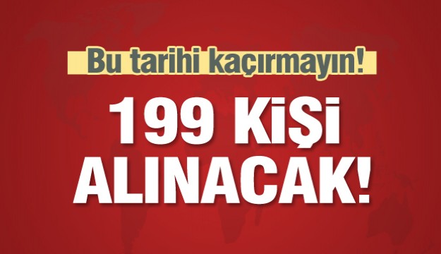 ISPARTA'DA KURUMLARA 199 KİŞİ ALINACAK