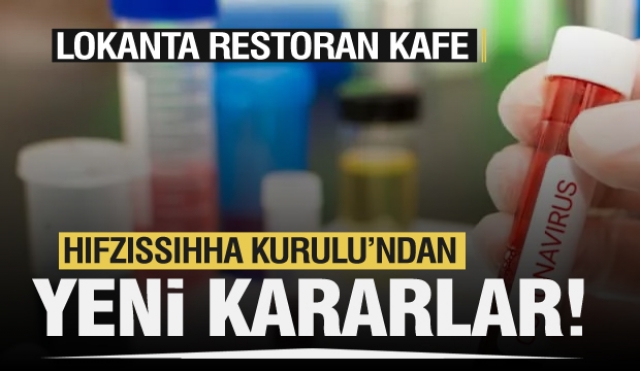 Isparta'da lokanta restoran ve kafe vb yerler için genelge
