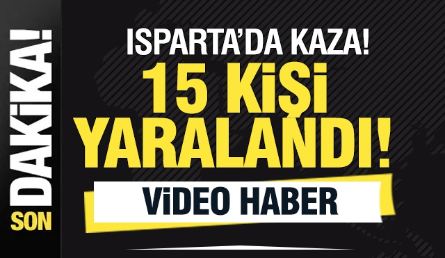 Isparta'da Midibüs Kazasında 15 Kişi Yaralandı