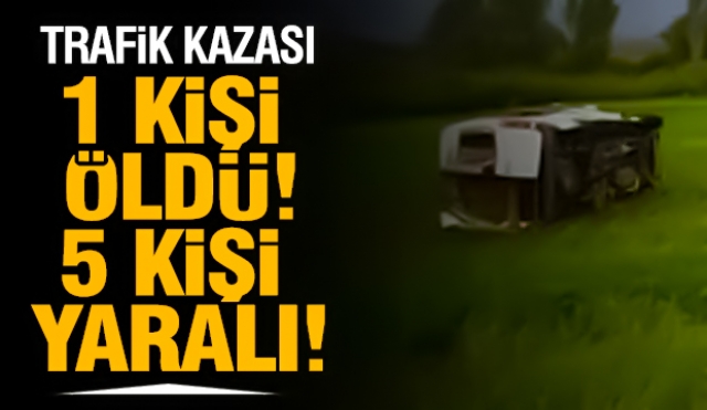 Isparta'da Minibüs Kazası: 1 Ölü, 5 Yaralı