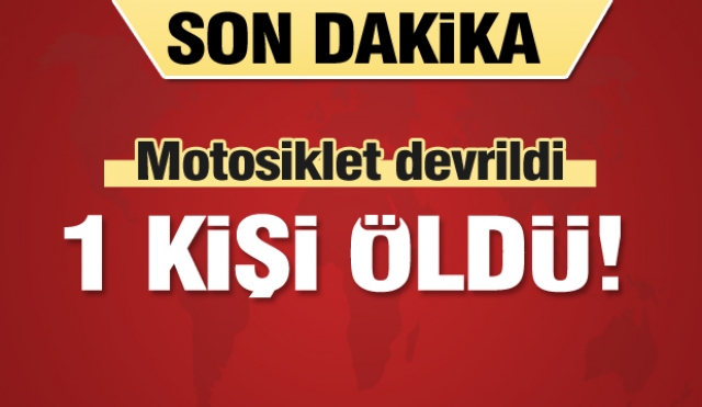 Isparta'da motosiklet devrildi: 1 ölü