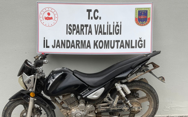 Isparta'da motosiklet hırsızlığı olayı