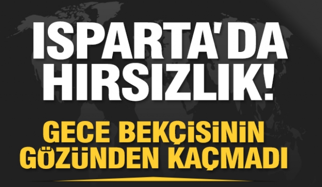 Isparta'da motosiklet hırsızlığı olayını gece bekçisi tespit etti