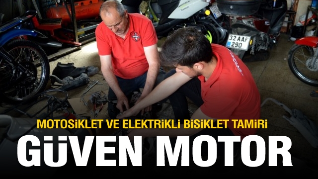 Isparta'da motosiklet ve elektrikli bisiklet tamiri için tek adres Güven Motor