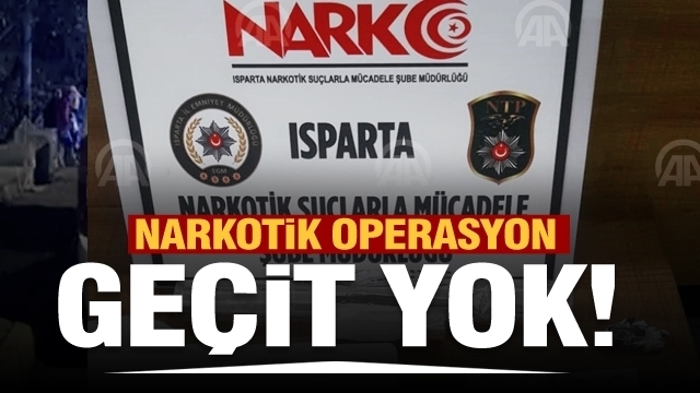 Isparta'da narkotik operasyon! “torbacı”  yakalandı