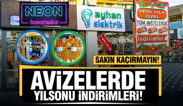 Isparta'da neon yazı logo lamba tasarımları ve avizelerde kampanyalar için Ayhan Elektrik