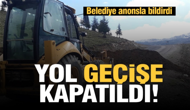 Isparta'da o yol kapatıldı...!