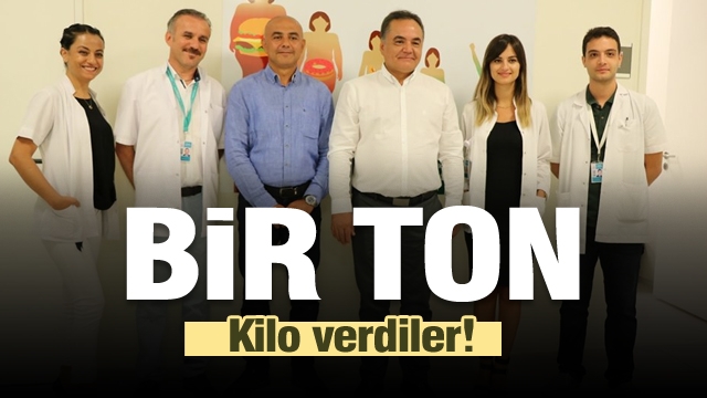 ISPARTA'DA OBEZİTE VERİLERİ: 1 TON KİLO VERDİLER