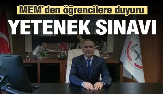 Isparta'da öğrencilere 3.Yetenek Sınavı duyurusu