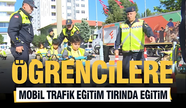 Isparta'da Öğrencilere Mobil Trafik Eğitimi