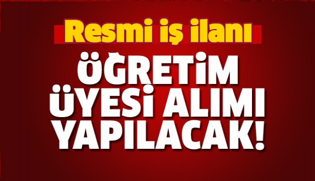 ISPARTA'DA ÖĞRETİM ÜYESİ ALIMI İLANI