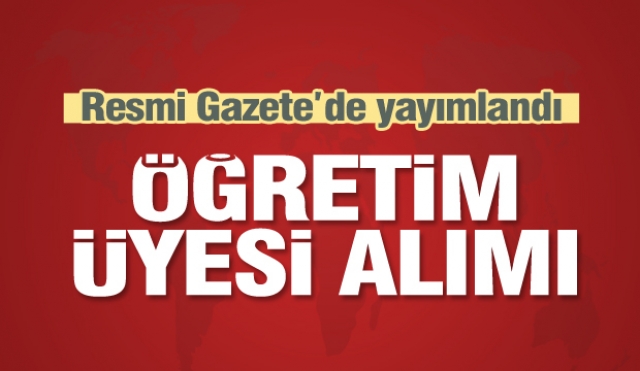 Isparta'da öğretim üyesi alımı ilanı