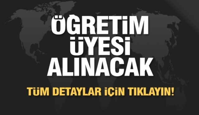 Isparta'da öğretim üyesi alımı ilanı