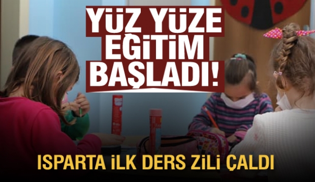 Isparta'da okullarda yeni öğretim yılının ilk ders zili çaldı