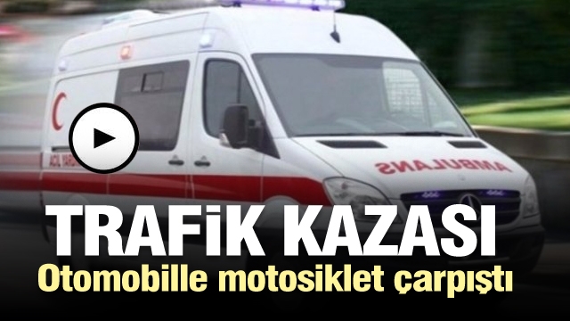 Isparta'da otomobille motosiklet çarpıştı: 2 yaralı