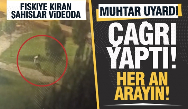Isparta'da Parklarda Fıskiyeleri Kıran Şahıslar Görüntülendi