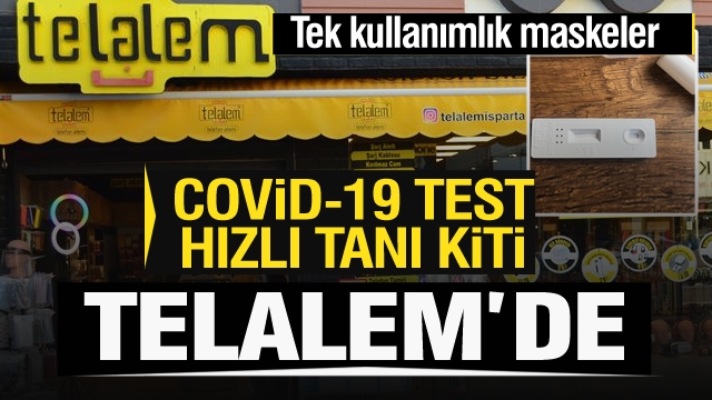 Isparta'da pratik korona testi cihazı hızlı tanı kiti Telalem'de